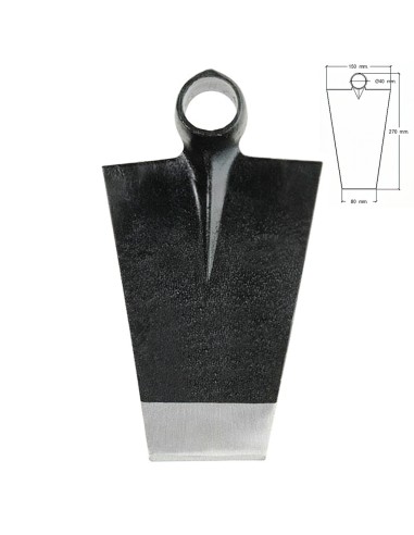 Azada Forjada Sin Mango 64/ 910 Gramos