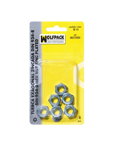 Tuerca Hexagonal Zincada Din934 M04 (40 Piezas)