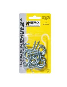 Hembrilla Abierta 3,0 / 18 x 50 mm. (30 Piezas)