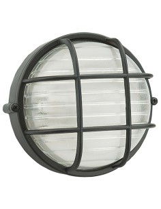 Plafón Industrial IP54 Redondo Negro