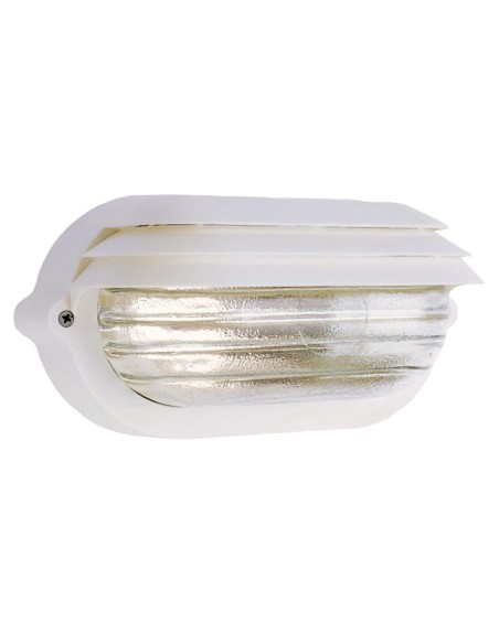 Plafón Palpebra IP54 Oval Blanco