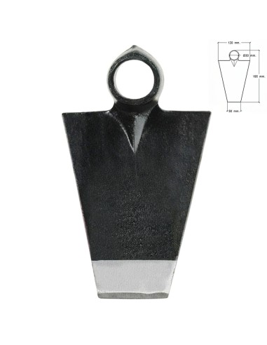 Azada Forjada Sin Mango 293/ 450 Gramos