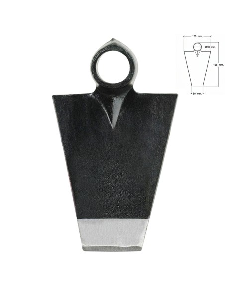 Azada Forjada Sin Mango 293/ 450 Gramos