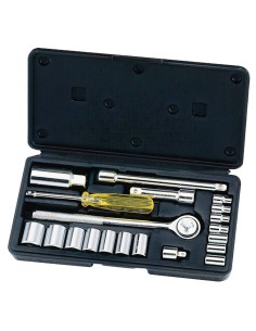 Juego Llaves Vaso 20 Piezas 1/4-3/8