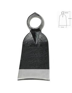 Azada Forjada Sin Mango 343/ 400 Gramos