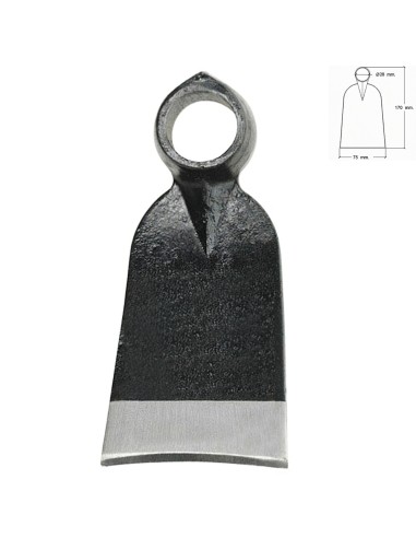 Azada Forjada Sin Mango 343/ 400 Gramos