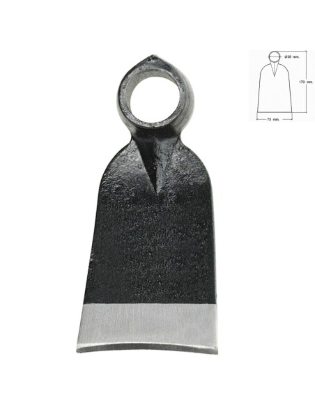 Azada Forjada Sin Mango 343/ 400 Gramos