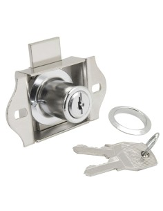 Cerradura Mueble Para Cajon 301/55 mm. Cromada