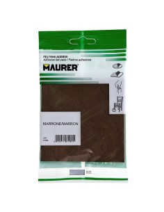Fieltro Adhesivo 100 x 100 mm. (Blister 1 Pieza) Marrón