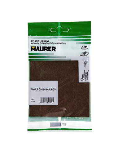 Fieltro Adhesivo 100 x 100 mm. (Blister 1 Pieza) Marrón
