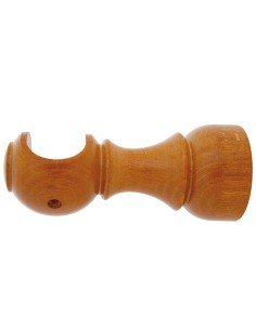 Soporte Madera Liso Abierto 28x128 mm. Teca