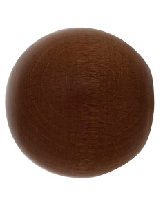 Terminal Madera Esfera 20x40 mm. Nogal