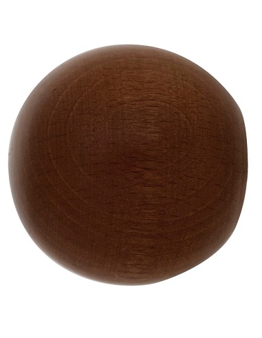 Terminal Madera Esfera 20x40 mm. Nogal
