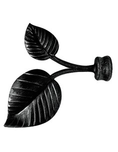 Terminal Forja Hojas Ø 20 mm. Negro Juego 2 Piezas