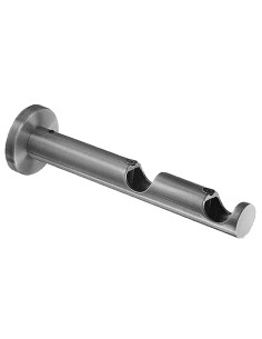 Soporte Zirconio Doble 20 mm. Niquel Mate