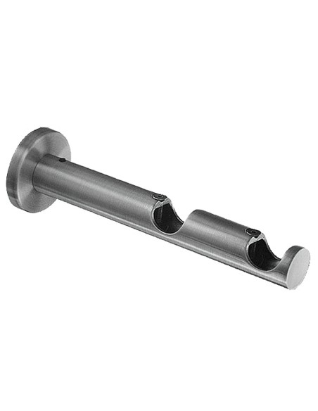 Soporte Zirconio Doble 20 mm. Niquel Mate