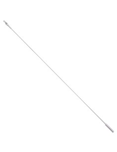 Tirador Riel Aluminio Plastificado 1,0mt Blanco