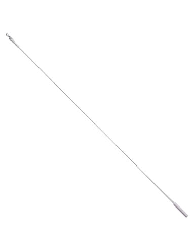 Tirador Riel Aluminio Plastificado 1,0mt Blanco