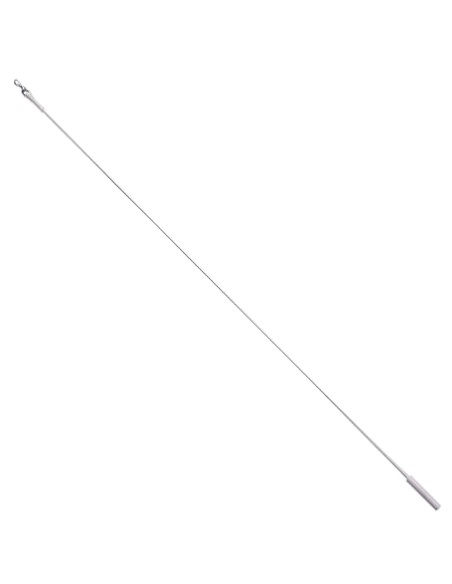 Tirador Riel Aluminio Plastificado 1,0mt Blanco