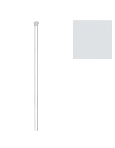 Barra Baño Recta Extensible 18 mm. (1,23-2,16) Blanco