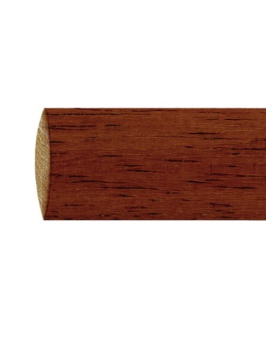 Barra Madera Lisa 3,0 Metros x 28 mm. Nogal