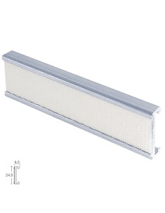 Perfil Estor Velcro P-909 3,0mt Plata