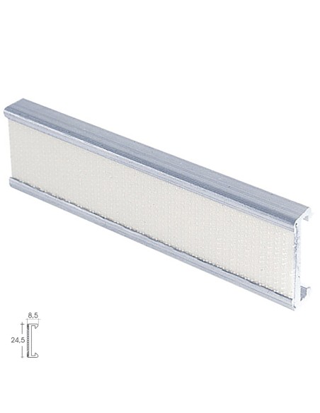 Perfil Estor Velcro P-909 3,0mt Plata