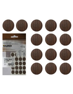 Tapatornillos Adhesivos Nogal (Blister 20 unidades)