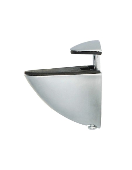 Soporte Pelicano Regulable Para Estante 1 / 20 mm. Cromo Mate (1 Pieza)