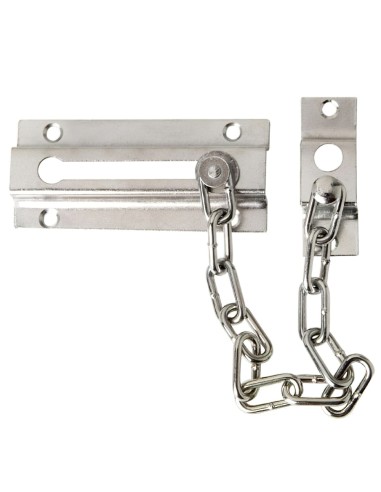 Cadena Seguridad Puerta Plateada (Blister 1 Pieza)