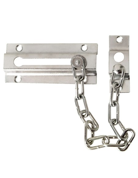 Cadena Seguridad Puerta Plateada (Blister 1 Pieza)