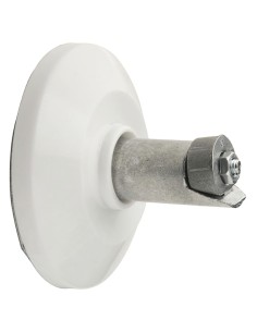 Soporte Barra Baño Curva Blanco