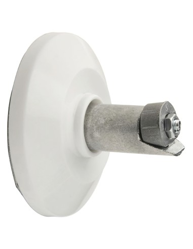 Soporte Barra Baño Curva Blanco