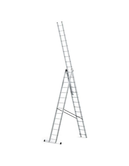 Escalera Aluminio Industrial 14+14+14 3x4 mt.