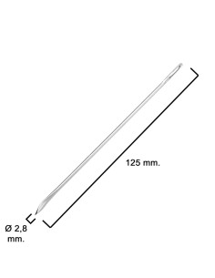 Aguja Saquera Curva Nº 5 2,5x125 mm.