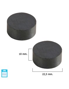Iman Wolfpack Ferrita Redondo Ø 22,5x10 mm. (Blister 2 Piezas)