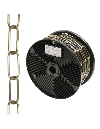 Cadena Decorativa Lisa Cuero 3,4x43 mm. Rollo 20 metros