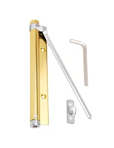 Muelle Puerta Wolfpack Aluminio Anodizado Dorado (Blister 1 Pieza)