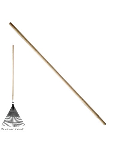 Mango Madera Conico 1200x28 mm. Rastrillo Plástico