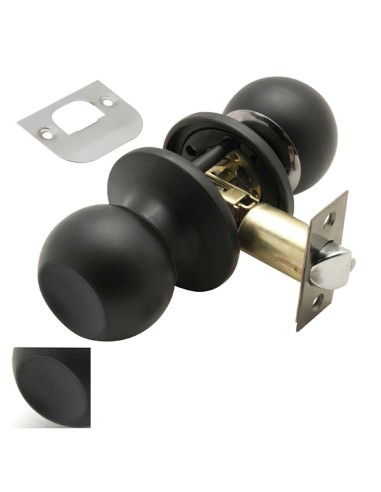 Pomo Puerta Wolfpack Sencillo Negro Para Pasillo