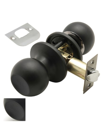 Pomo Puerta Wolfpack Sencillo Negro Para Pasillo