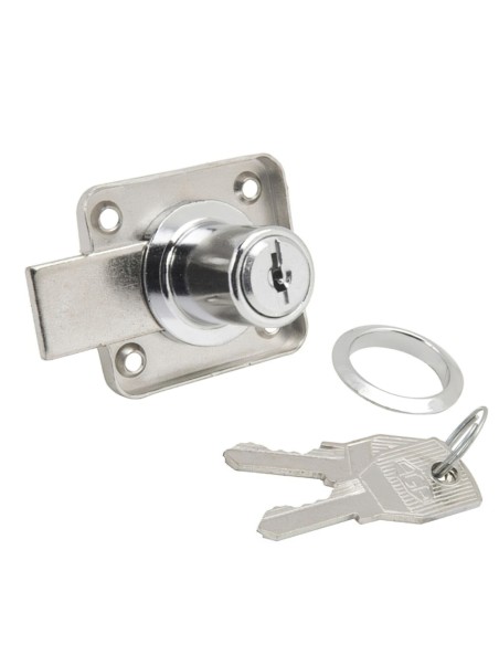 Cerradura Mueble Para Armario 362/20 mm. Cromada