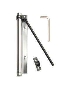 Muelle Puerta Wolfpack Aluminio Anodizado Plateado (Blister 1 Pieza)