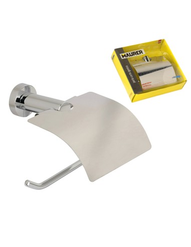 Portarrollos Maurer II Con Tapa Inoxidable 16x22 cm.