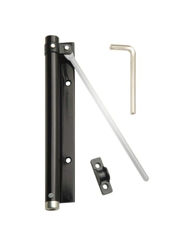 Muelle Puerta Wolfpack Aluminio Anodizado Negro (Blister 1 Pieza)