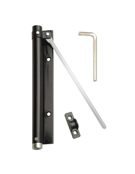Muelle Puerta Wolfpack Aluminio Anodizado Negro (Blister 1 Pieza)