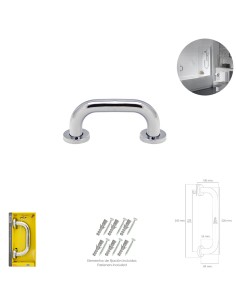 Agarre Ducha Maurer Cromo Brillo Ø 32 mm. Longitud 22 cm.