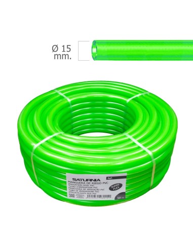 Saturnia Tubo Manguera Latflex Reforzado, Diámetro 15 mm, Rollo 50 Metros