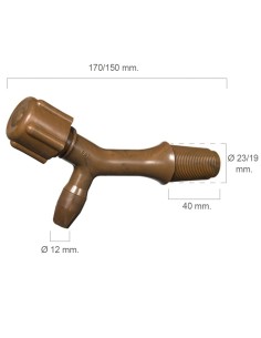 Grifo Barril Plástico Número 2 Para 150 Litros