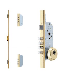 Cerradura Tesa Seguridad T2B3 566LE Cerradero Largo 40 HE